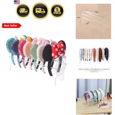 Acrylic Headband Organizer Display Stand for Girls Room Jewelry Closet picture