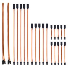 22pcs 3Pin Servo Extension Cable Cord Male to Female Wire Connectors 5 Types  picture