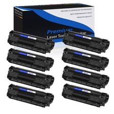 8PK Q2612X 12X Toner Cartridge For HP LaserJet 1022nw 3015 3020 3030 3050 picture