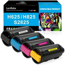 ** NEW Dell Toner | H625 H825 S2825 | Black/Color | Compatible | 4-Pack picture