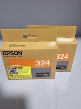 Epson T324 Orange Ink Cartridge Genuine 324 SureColor P400 Exp 02/27 2 Pack  picture
