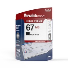Versaink Nano 67 Ms Micr Black Ink Cartridges For Hp Inkjet Printers picture