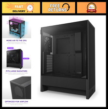 H5 Flow - Compact ATX Mid-Tower PC Case - Black picture