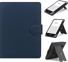 6-6.8 Inch E-Reader Universal PU Leather Stand Cover Case Navy picture