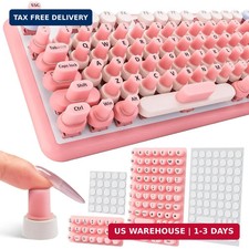 Udefineit 91PCS Long Nails Keyboard Stickers, Self-Adhesive Keyboard Bubbles for picture