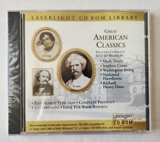 LaserLight CD ROM Library - Great American Classics. Sealed 1995 CD ROM. 91014 picture