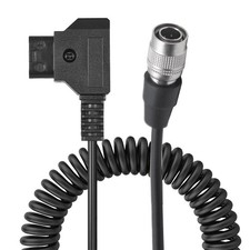 DTap To Hirose 4 Pin Male Coiled Power Cable For Sound Devices SmallHD picture
