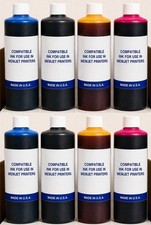 8 x Compatible Bulk nk Refill For Memjet Label Printers CYMK 8 Liters picture