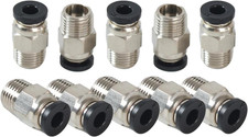10PCS PC4-M10 Bowden Tube Coupler Male Straight PTFE Tube Push Pneumatic Conn... picture
