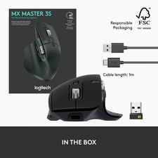 Brand New LOGITECH MX MASTER 3S Performance WIRELESS MOUSE w Logi Bolt Receiver picture