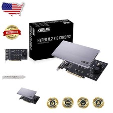 Hyper M.2 Expansion Card 4x NVMe PCIe 3.0 128Gbps RAID Intel VROC AMD picture