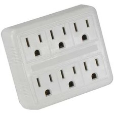 SF Cable 6-Outlet Wall Tap Two Input AC125V/15A picture