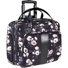  Rolling Laptop Bag Premium Rolling Laptop Briefcase Computer Bag Fits Up Rose picture