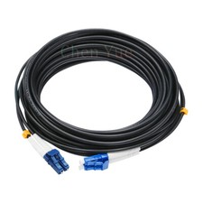 500M Black Armored Fiber Cable LC-LC UPC SM 9/125 Duplex Fiber Optic Patch Cord  picture