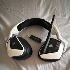 Corsair VOID PRO RGB Wireless Headset USB Dongle Mic Mute Black White picture