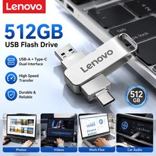 LENOVO Type-C 2-in-1 USB Flash Drive OTG Pen Drive Memory Stick Flash Disk Gift picture
