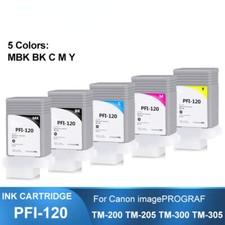 PFI-120 5PC 130ML Compatible Ink For Canon TM-200 TM-205  TM-305 TM300 PRINTER picture