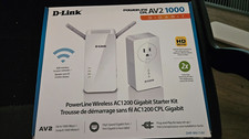 D-Link PowerLine Wireless AC1200 Gigabit Starter Kit DHP-W611AV - complete w/box picture