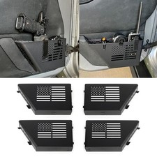 Door Pockets Storage Organizer Compatible 2007-2018 Jeep Wrangler JK JKU 4 picture