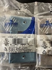 Lot of 9 new Leviton 43080-1S4 stainless stell wallplate single gang 4 port picture