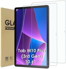 2 Pcs Screen Protector for Lenovo Tab M10 Plus 3rd Gen, Tempered Glass Film picture