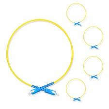 Lebrudos 5Pcs 0.5 Meter Fiber Optic Patch Cord SC UPC to SC UPC, Simplex Sing... picture