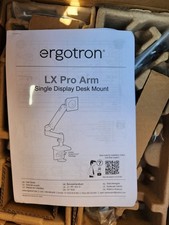 Ergotron LX Pro Monitor Arm Single display Desk Mount 45-682-290 White. picture