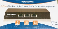INTELLINET 2-Port Gigabit HIgh-Power PoE+ Extender Repeater picture