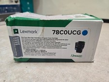 SEALED Genuine Lexmark Unison Original Toner Cartridge - Cyan (78C0UCG) picture