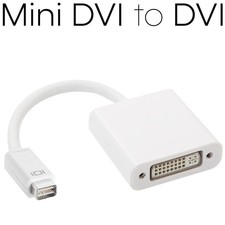 Mini DVI Male to DVI Female Adapter 6 Inch Video Cable Converter for Mac Book picture