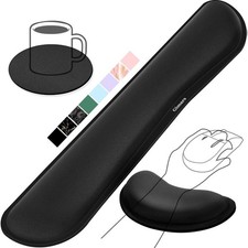 Upgrade Enlarge Silky and Superfine Fabric Gel Memory Foam Keyboard Wrist Rest picture