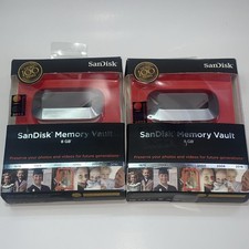 Lot Of 2 SanDisk Memory Vault 8GB Drives New Old Stock NOS picture