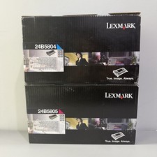 LEXMARK 24B5804 / 24B5805 Cyan and Magenta Toner Cartridges for Lexmark CS736 picture