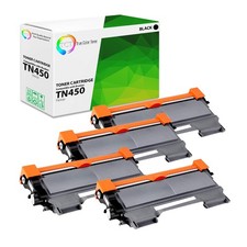 TCT 4pk TN450 High Yield Black Compatible Toner For Brother HL 2240 MFC 7360n picture
