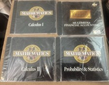 Lot Of 4 Pro One CDs - Mathematics Calculus I / II, Statistics, Accounting picture