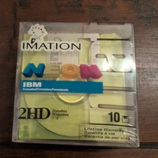 Imation Neon 2HD IBM Formatted Floppy Disks 1.44MB 10 Pack - Factory Sealed picture