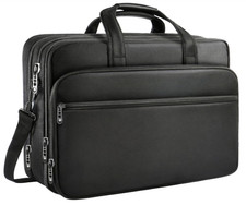 Maletín portátil 17″ expandible impermeable con múltiples compartimentos negro picture