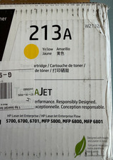 HP 213A Yellow Toner Cartridge for LaserJet Series: 5700, 5800 W2132A - Open Box picture