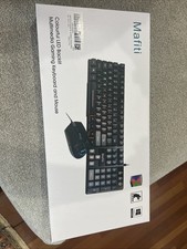 mafiti RK101 Computer Keyboard Mouse Combo Wired, RGB Backlit USB Keyboard for P picture