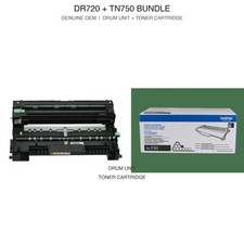 Brother DR720 Drum + TN750 High Yield Toner Genuine OEM Bundle HL-5470 New picture