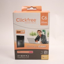 Clickfree C6 500GB Portable External HDD USB 3.0 Automatic Backup Black picture