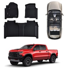 Floor Mats for 2019-2025 Chevy Silverado/GMC Sierra 1500 & 2020-2025 Silverad... picture