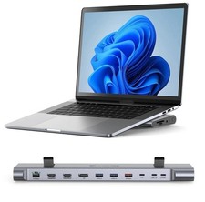 TobenONE UDS041W Laptop Stand & 16-in-1 USB C Docking Station picture