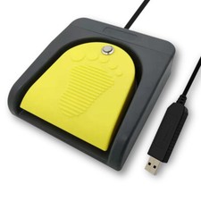USB Single Pedal Foot Switch Control Two Key Customized Computer Keyboard Mouse picture