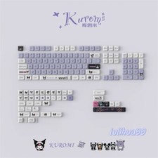 Cute Kuromi Cartoon Keycaps PBT 144 Keys Full Set MOA For Cherry MX keyboard picture