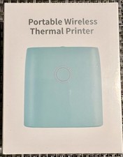 Jadens JD-21 Portable Wireless Bluetooth Thermal Mini Printer Teal Green NEW picture