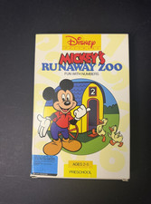 Vintage Disney Mickey's Runaway Zoo Video Game OPEN BOX Big Box Commodore 64 PC picture