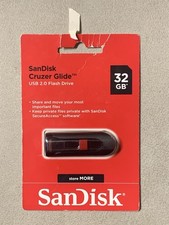 Factory Sealed SanDisk Cruzer Glide 32GB 2.0 USB Flash Drive New picture