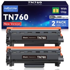 TN760 Toner for Brother TN760 TN730, 2 PK picture