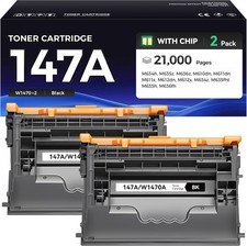 2PK W1470A 147A Toner Cartridge w/ NEW CHIP for HP LaserJet M611x M612dn M610n र picture